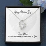 Mother's Day "I Know What Love Is" Forever Love Necklace