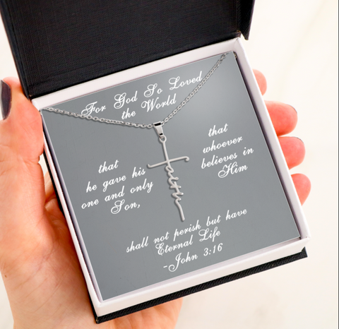 For God So Loved the World - FAITH NECKLACE