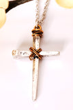 Nail Cross Necklace